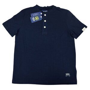 Nautica 3-Button Henley Neckline Short Sleeve Classic Fit Men's T-Shirt NWT